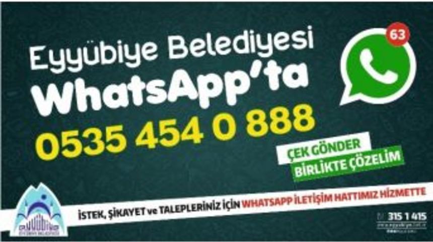 Eyy&uuml;biye Belediyesi Whatsapp Hattı Kurdu