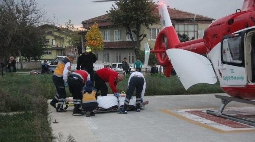 Beyin Kanaması Ge&ccedil;iren Vatandaşın İmdadına Hava Ambulansı Yetişti