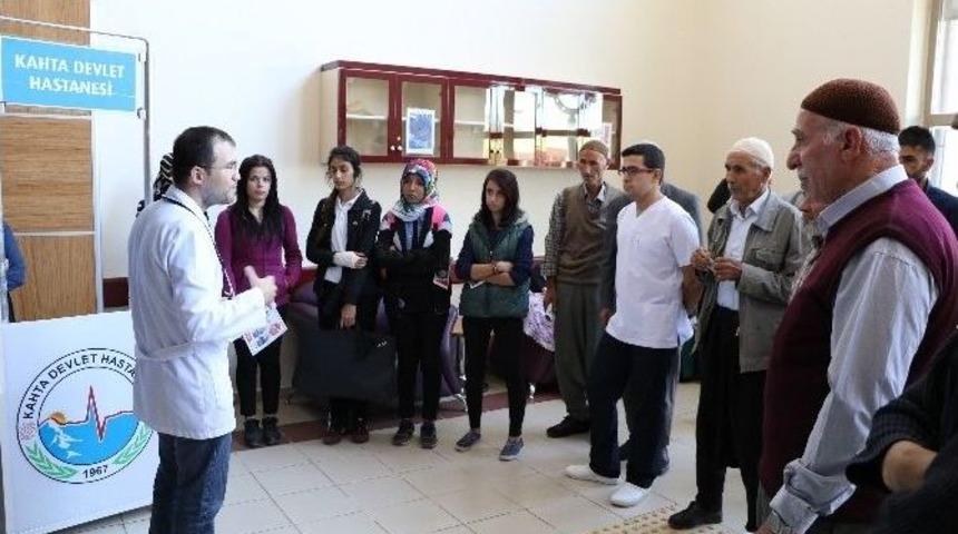 Kahta&rsquo;da Gribe Karşı Farkındalık Standı Kuruldu