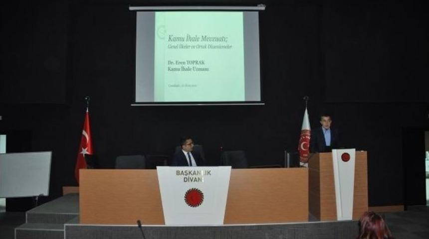 Kamu İhale Mevzuatı Eğitimi Yapıldı