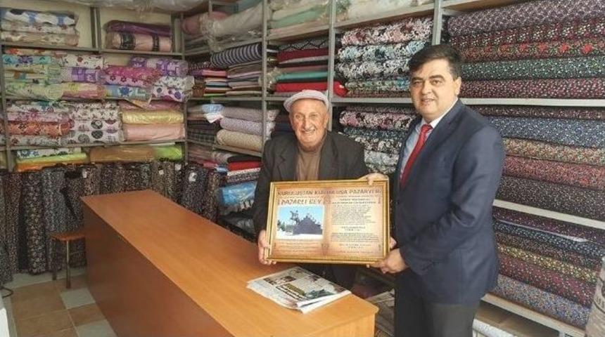 Başkan Yal&ccedil;ın İl&ccedil;e Esnaflarını Gezdi