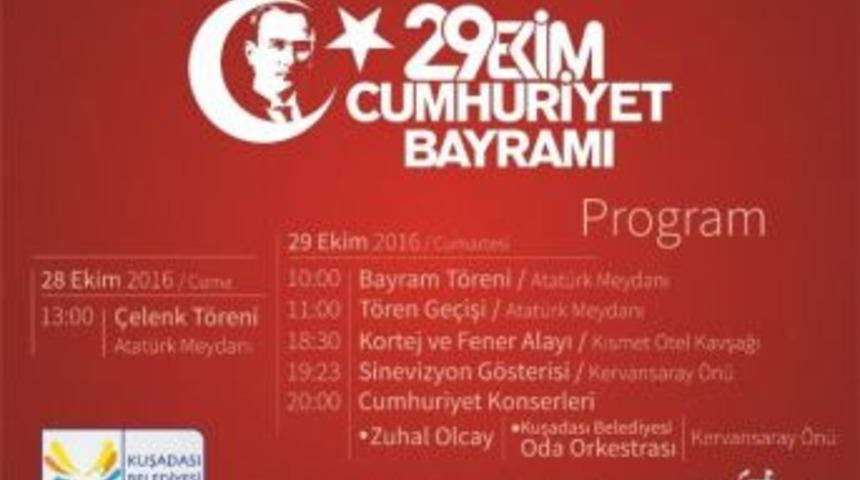 Kuşadası&rsquo;nda Cumhuriyet Bayramı Coşkuyla Kutlanacak