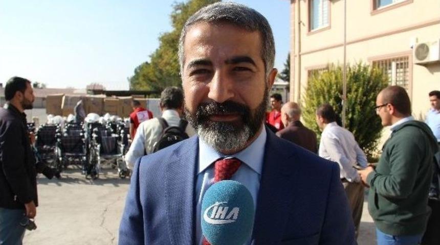 Kızılay&rsquo;dan 100 Engelli Suriyeliye Tekerlekli Sandalye