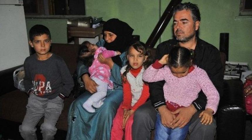 Evleri K&uuml;le D&ouml;nen D&ouml;rt &Ccedil;ocuklu Suriyeli Aile Evsiz Kaldı