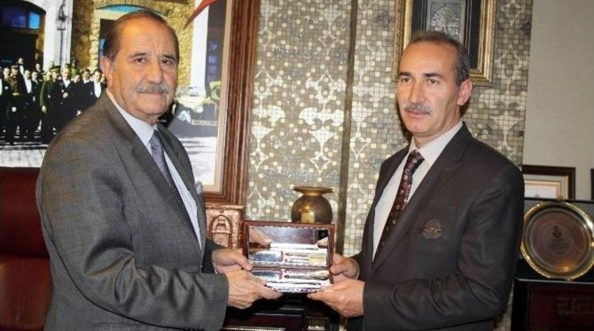 C&uuml; Rekt&ouml;r&uuml; Yıldız&rsquo;dan, Sesob Başkanı K&ouml;ksal&rsquo;a Ziyaret