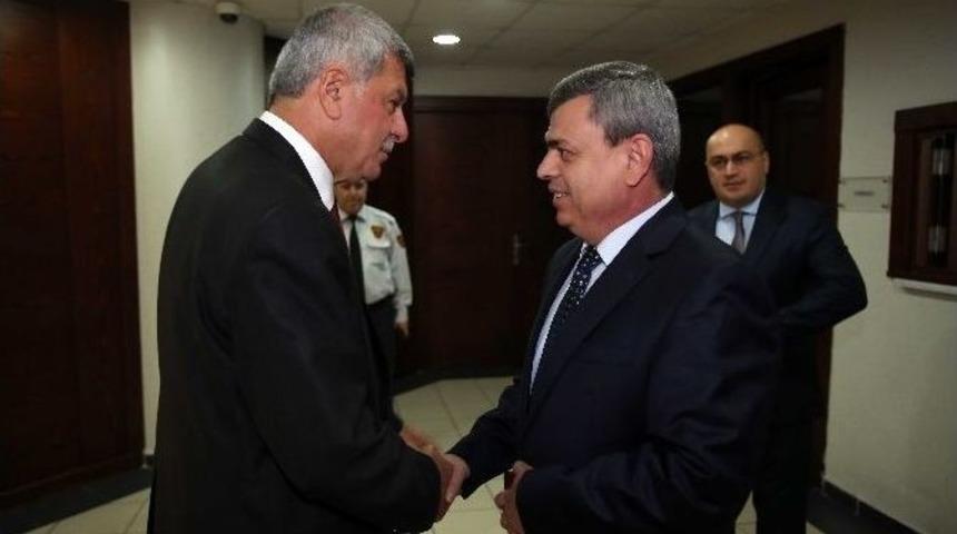 Emniyet M&uuml;d&uuml;r&uuml; Yarımel&rsquo;den Başkan Karaosmanoğlu&rsquo;na Veda Ziyareti