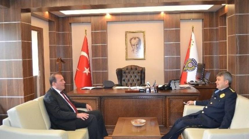 Karacan&rsquo;dan İl Emniyet M&uuml;d&uuml;r&uuml; Şahin&rsquo;e Ziyaret