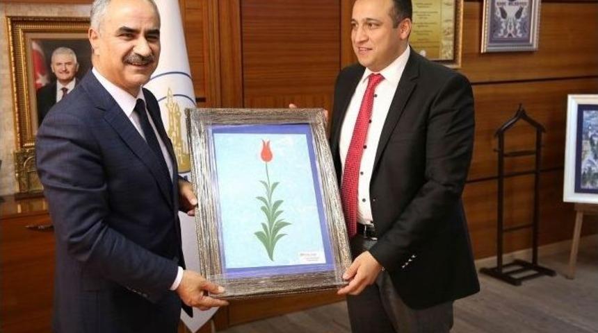 Tekden Koleji&rsquo;nden, Belediye Başkanı Aydın&rsquo;a Ziyaret