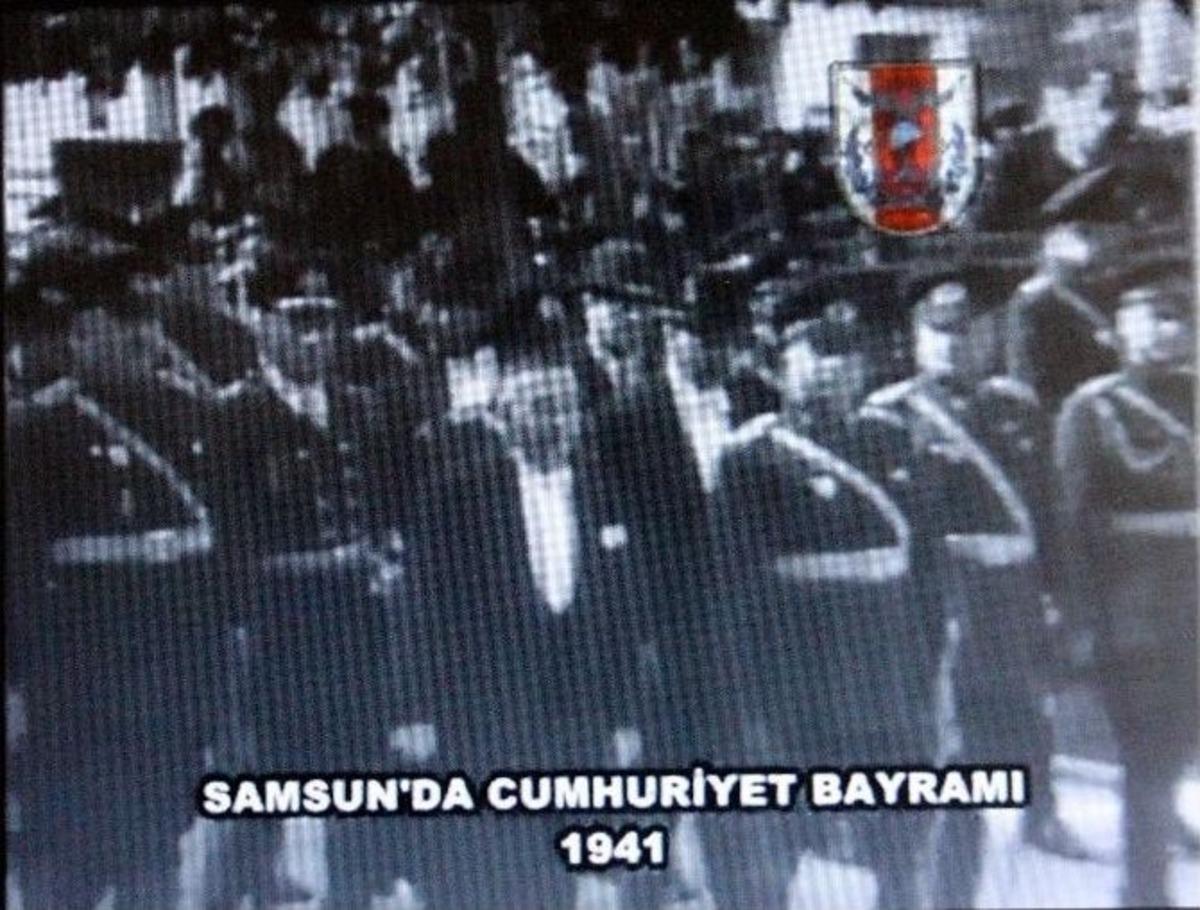 75 Yıl &Ouml;nce Samsun&rsquo;da Kutlanan Cumhuriyet Bayramı G&ouml;r&uuml;nt&uuml;leri