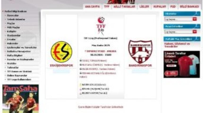 Eskişehirspor İle Bandırmaspor Ankara&rsquo;da Karşılaşacak