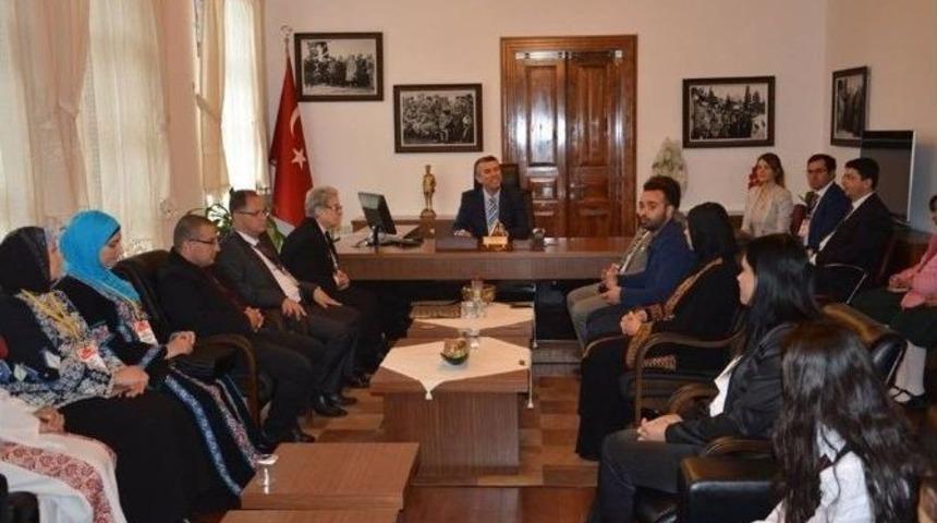 Filistin Kardeş Okul Projesi Ekibinden Kaymakam Sırmalı&rsquo;ya Ziyaret