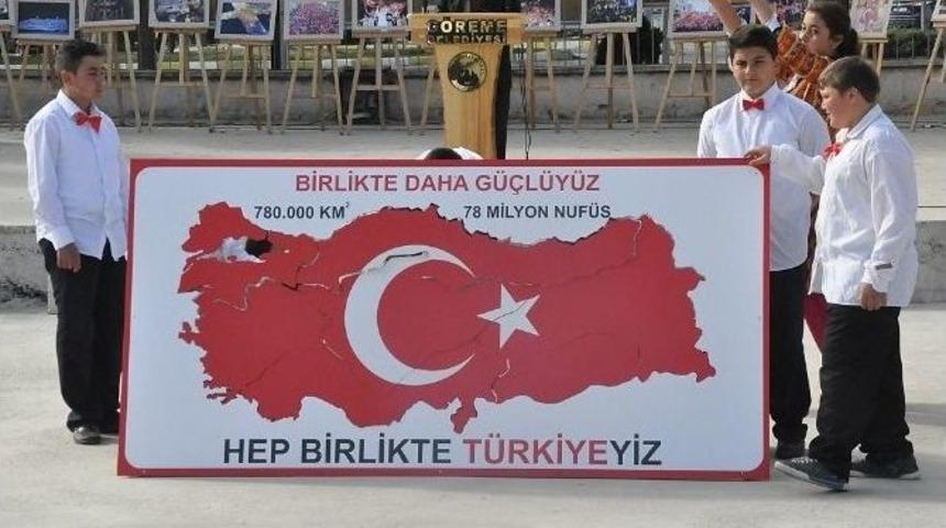 G&ouml;reme&rsquo;de Cumhuriyet Bayramı Coşkuyla Kutlandı