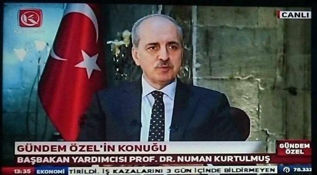 Başbakan Yardımcısı Kurtulmuş, Kardelen Tv’de Gündem Özel’in Konuğu Oldu