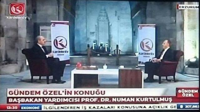 Başbakan Yardımcısı Kurtulmuş, Kardelen Tv’de Gündem Özel’in Konuğu Oldu