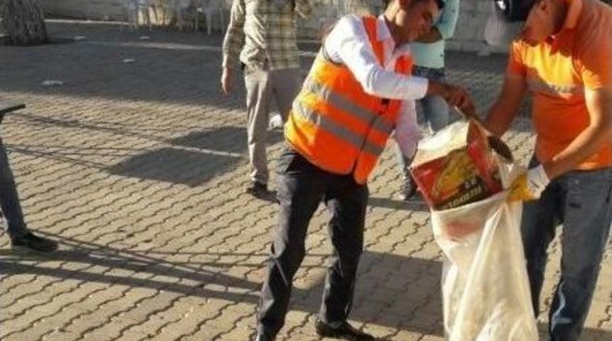 Damat &Ouml;nce &Ccedil;evreyi Temizledi Sonra Gelinine Kavuştu