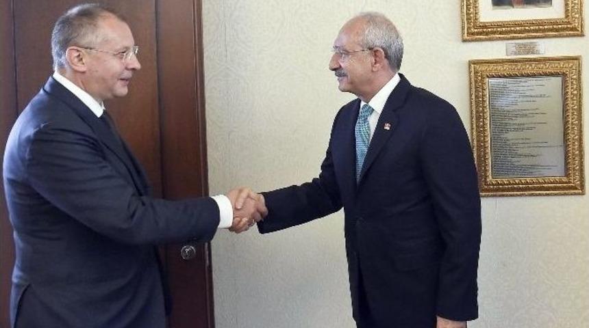 Kılı&ccedil;daroğlu, Pes Başkanı Stanişev&rsquo;le G&ouml;r&uuml;şt&uuml;