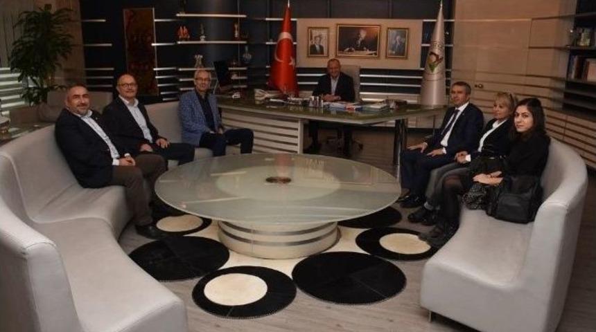 Başkan Keleş, Komşu Başkanları Ağırladı