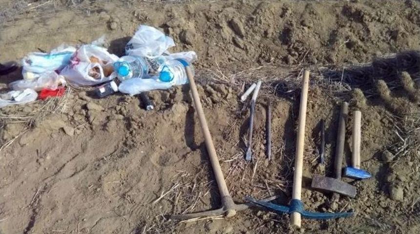 K&ouml;k &Ccedil;apasıyla Hazine Ararken Jandarmaya Yakalandı