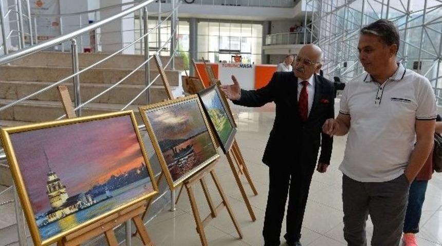 Emekli Başkomiser Ray&rsquo;dan Yağlı Boya Resim Sergisi