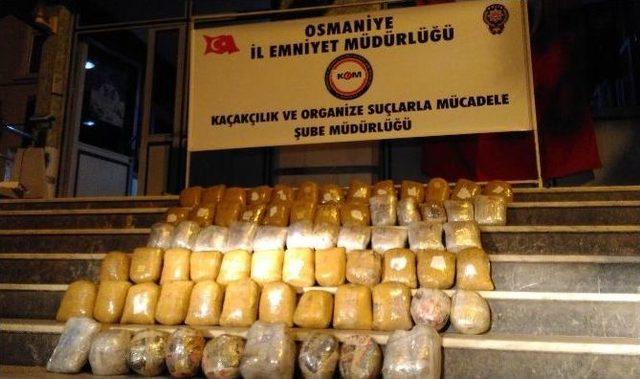 Osmaniye’de 80 Kilo Esrar Ele Geçirildi