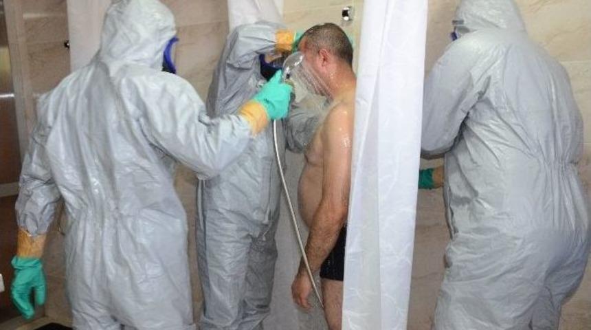 Devlet Hastanesinde Tatbikat