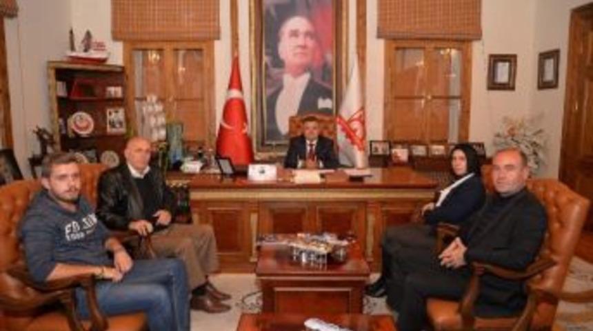 Başkan Yağcı&rsquo;ya Ak Parti Sosyal İşler Başkanlığı&rsquo;ndan Ziyaret