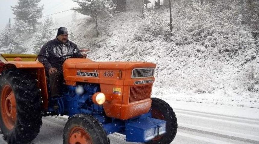 Karab&uuml;k&rsquo;te Kar Yağışı
