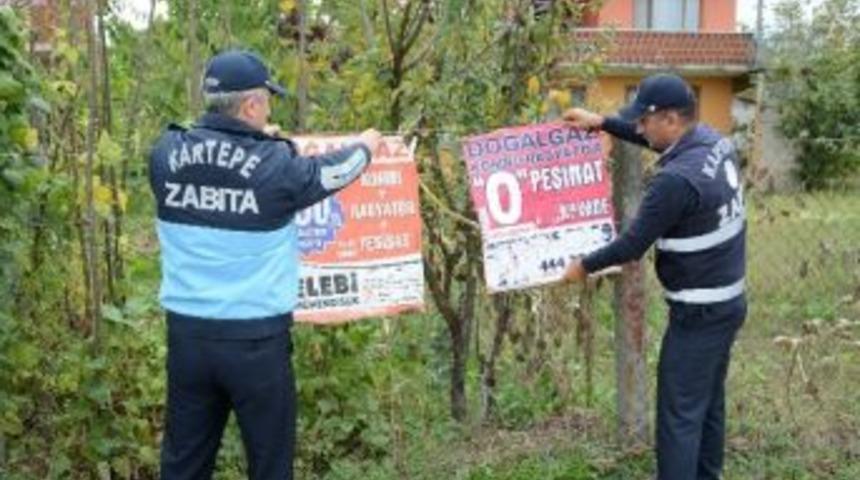Kartepe&rsquo;de Afiş Kirliliğine İzin Yok