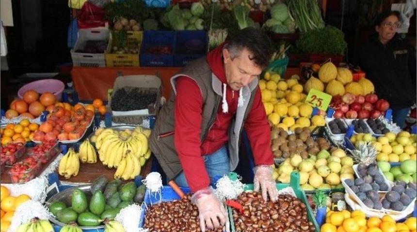 Bilecik&rsquo;te Kışın Vazge&ccedil;ilmezi Kestane 13 Liradan Tezgahlarda