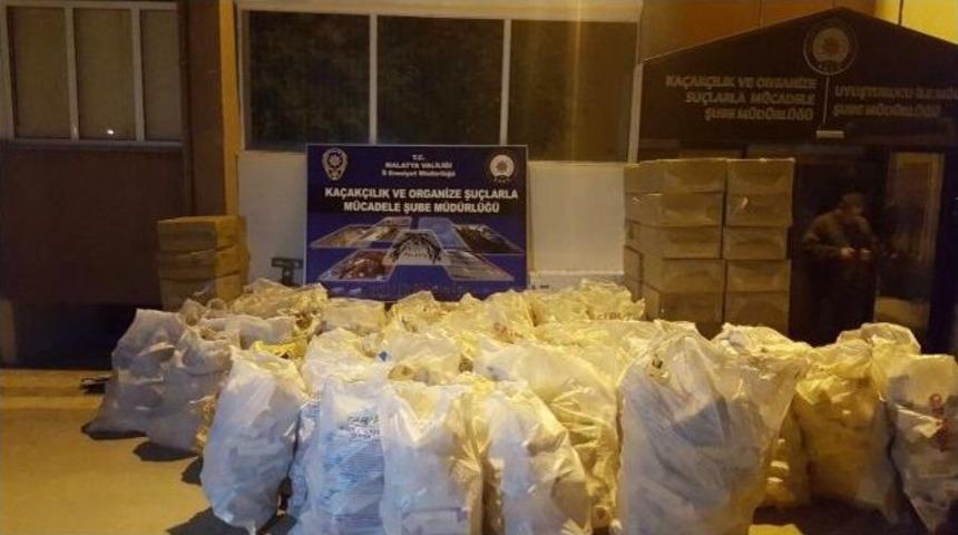 Malatya&rsquo;da Ka&ccedil;ak Sigara Operasyonu