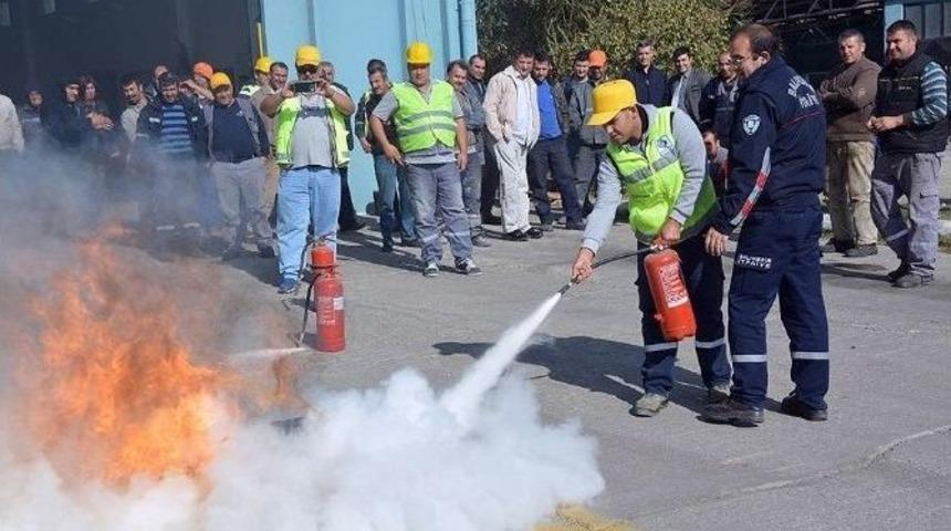Bandırma&rsquo;da Yangın Tatbikatı