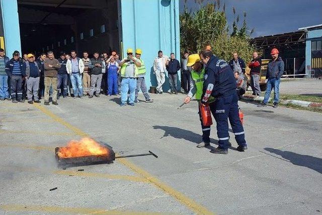 Bandırma’da Yangın Tatbikatı