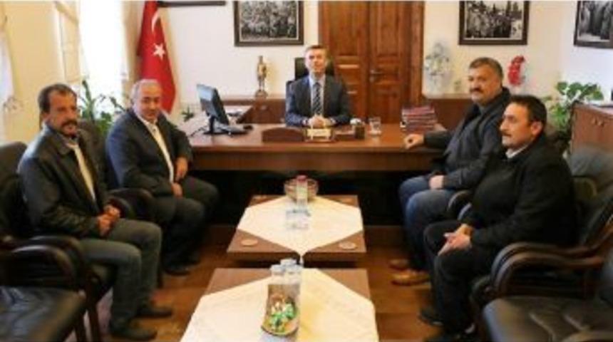 Esnaf Odası Başkanlarından Kaymakam Sırmalı&rsquo;ya Ziyaret