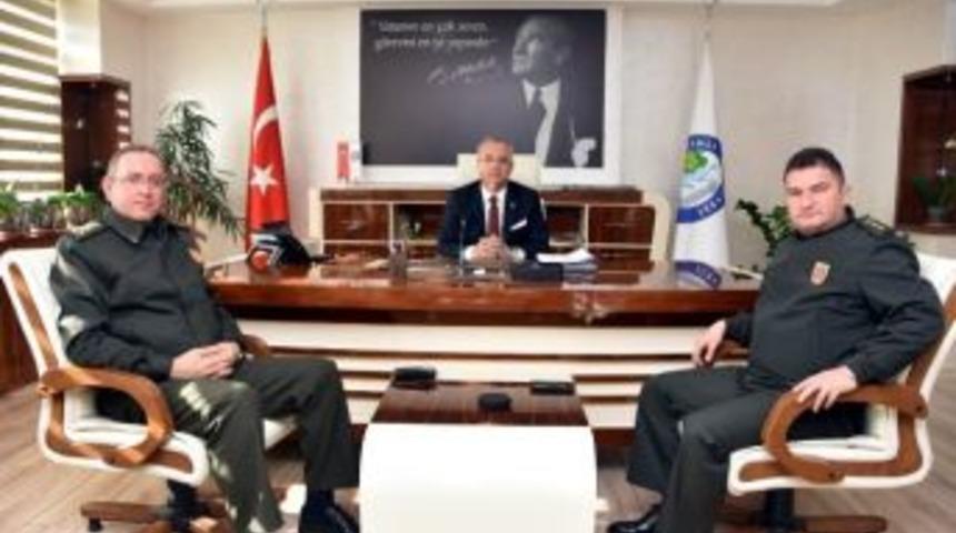 Komutanlardan Başkan Kayda&rsquo;ya Ziyaret