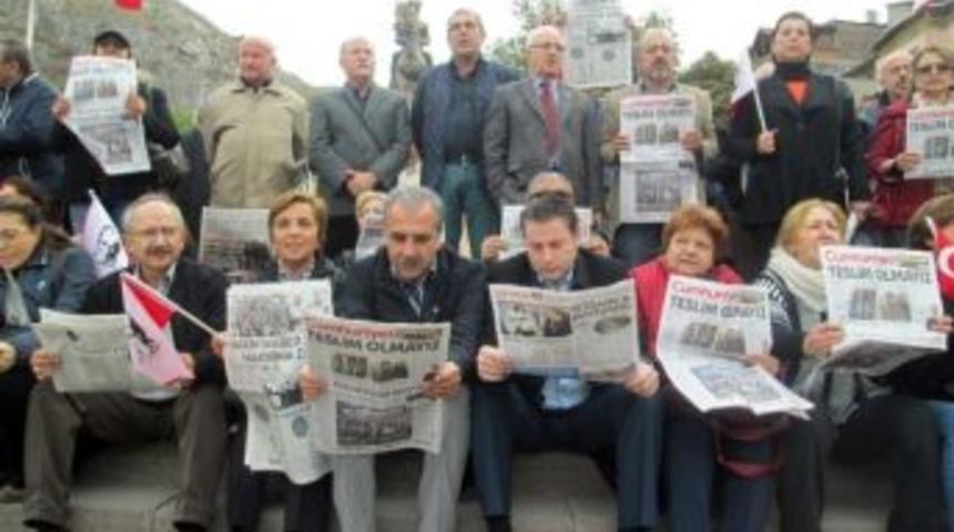 Chp&rsquo;lilerden Sessiz Protesto