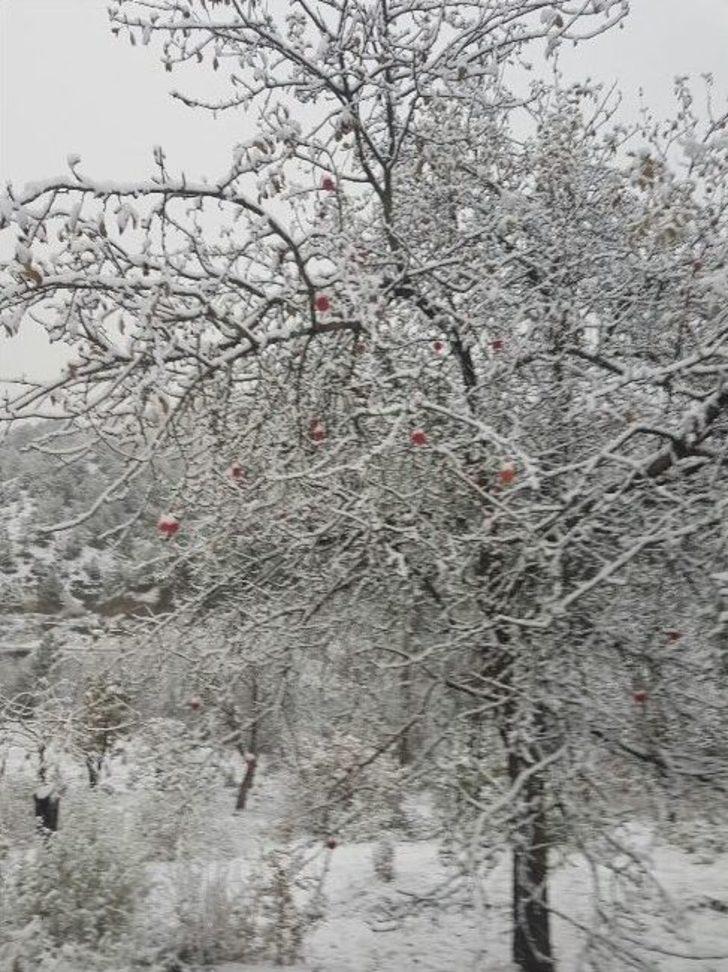 Çorum’a Yılın İlk Karı Yağdı G4