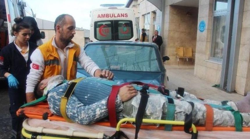 Dengesini Kaybedip Yere D&uuml;şen İş&ccedil;i Hastaneye Kaldırıldı