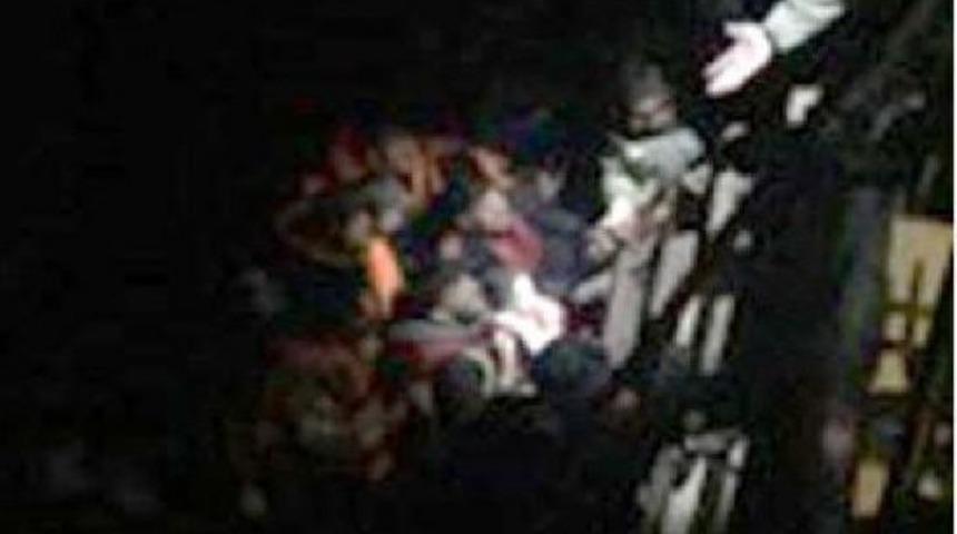 Ayvalık'ta Lastik Botta 66 M&uuml;lteci Yakalandı