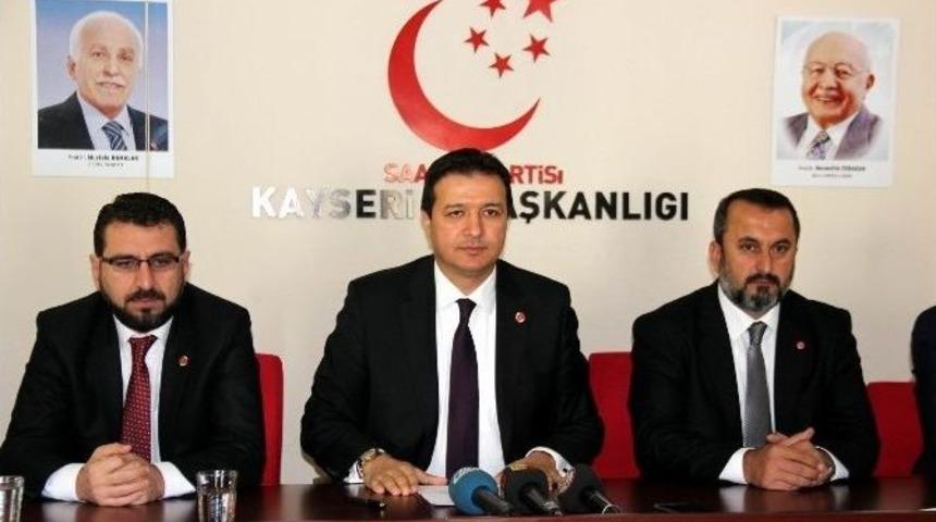 Saadet Partisi Kayseri İl Başkanı Mahmut Arıkan: