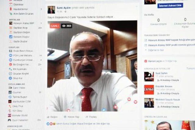 Sivas Belediye Başkanı Facebook'tan Canlı Yayında Soruları Cevapladı