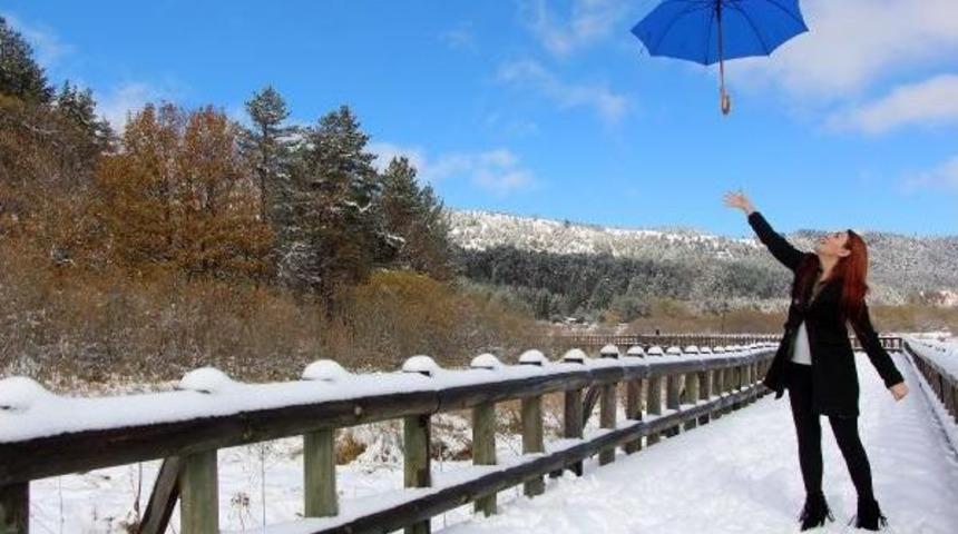 Abant'ta Kar G&uuml;zelliği