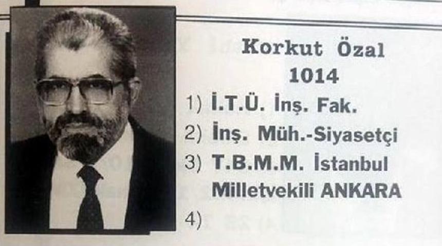 Taş Mektep Mezunlarından Korkut &Ouml;zal'a Başsağlığı Mesajı