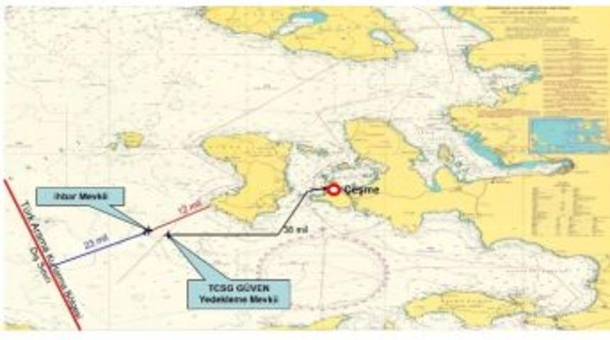 Direği Kırılan Yelkenli T&uuml;rk Ve Yunan Korvetlerini Harekete Ge&ccedil;irdi