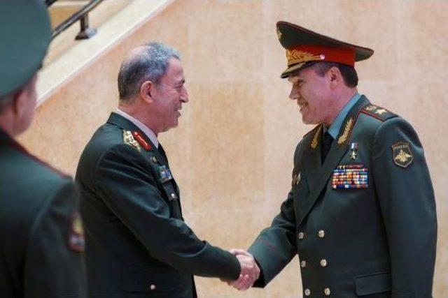 Genelkurmay Başkanları Akar Ve Gerasimov 'halep'i Görüştü