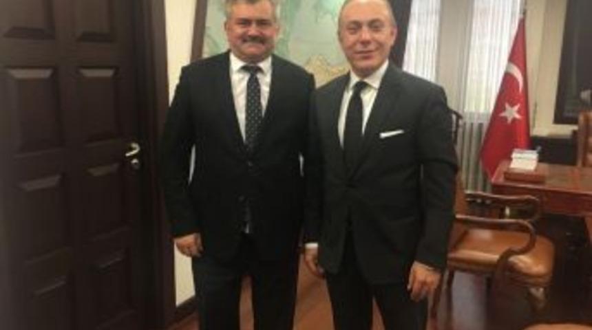 &Ccedil;aturoğlu, Oyak Genel M&uuml;d&uuml;r&uuml; Erdem İle G&ouml;r&uuml;şt&uuml;