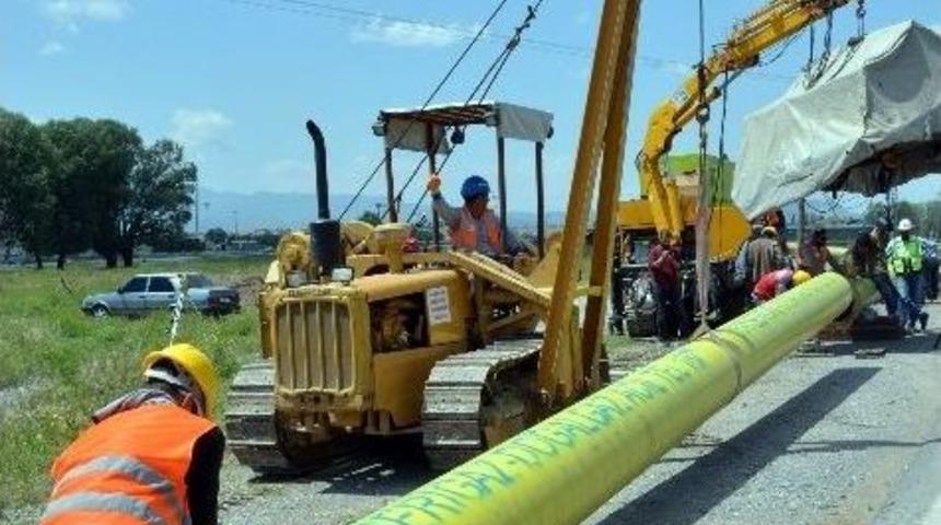 B&uuml;nyan&rsquo;da Doğalgaz &Ccedil;alışmaları Sona Yaklaştı