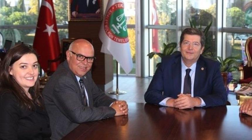 Başkan Eşkinat&rsquo;tan Baro Başkanı Sezer&rsquo;e Hayırlı Olsun Ziyareti