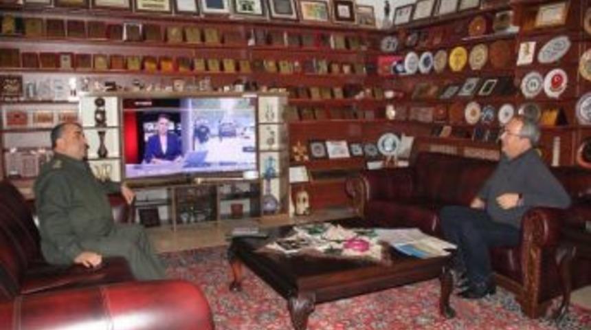 İl Jandarma Komutanı Ak&ccedil;a&rsquo;dan &Uuml;nver&rsquo;e Ziyaret