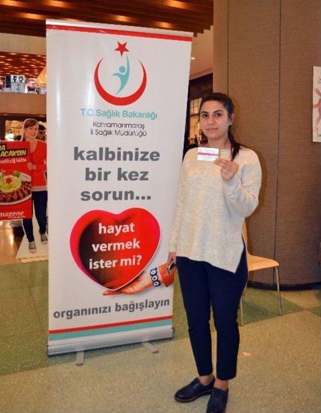 Kahramanmaraş’ta Organ Bağışı Standı Açıldı