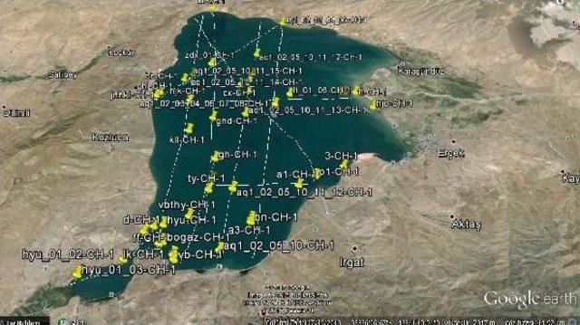 Erçek Gölü'nün Altındaki Faylar Aktif Değil